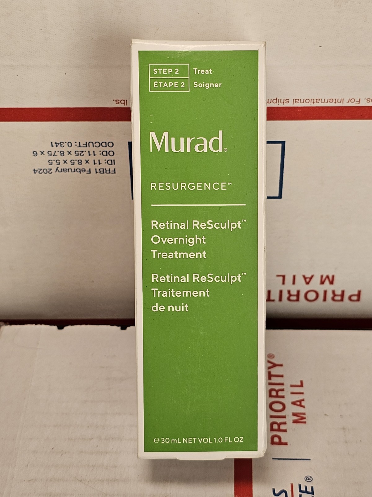 Murad Resurgence Retinal ReScuplt Overnight Treatment New In Box 1oz / 30mL