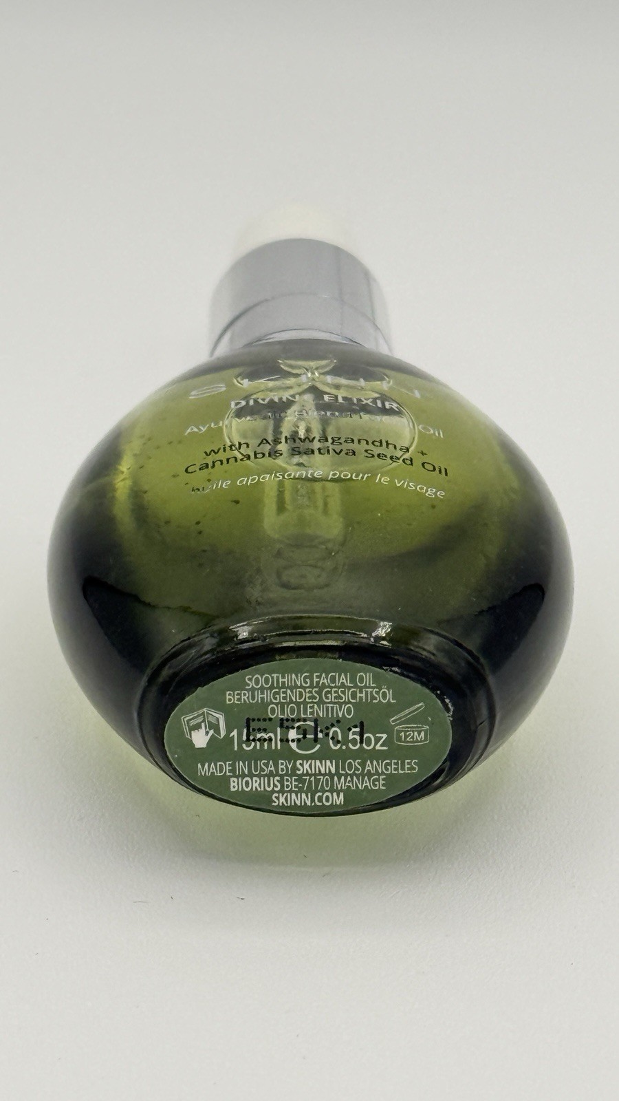 Skinn Cosmetics Divine Elixir Ayurvedic Blend Facial Oil 0.5 Oz Mini