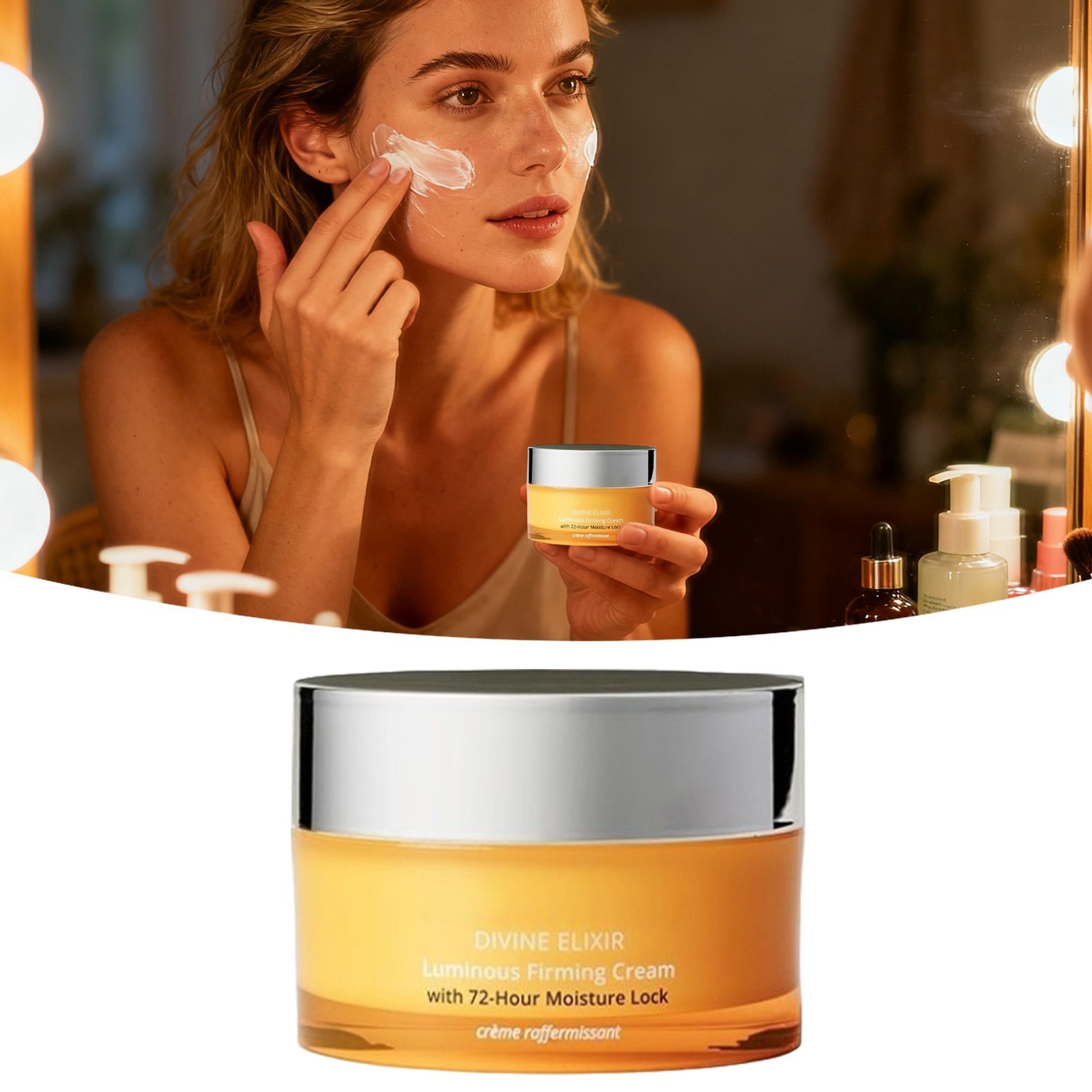 SKINN Divine Elixir Luminous Firming Facial Moisturizer Cream 50g New