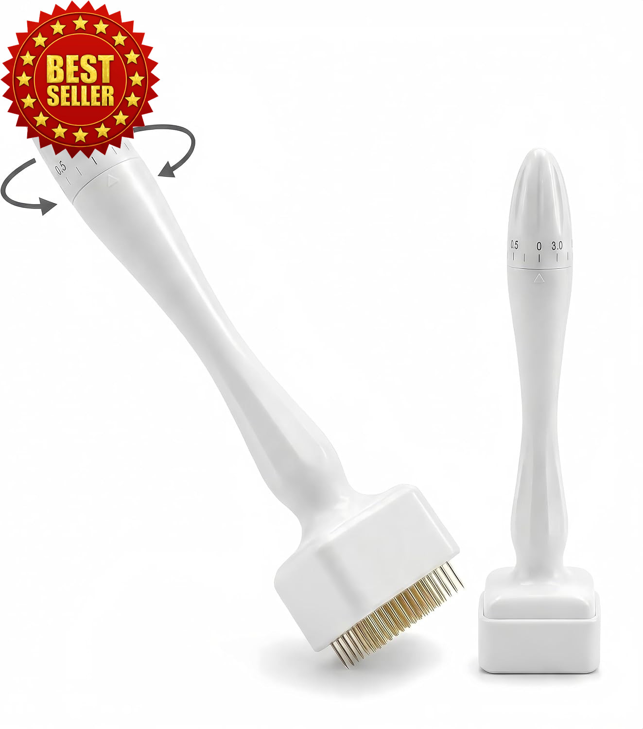 Adjustable Titanium Microneedling Pen – 140 Needle Skin Care Tool (0.25mm)