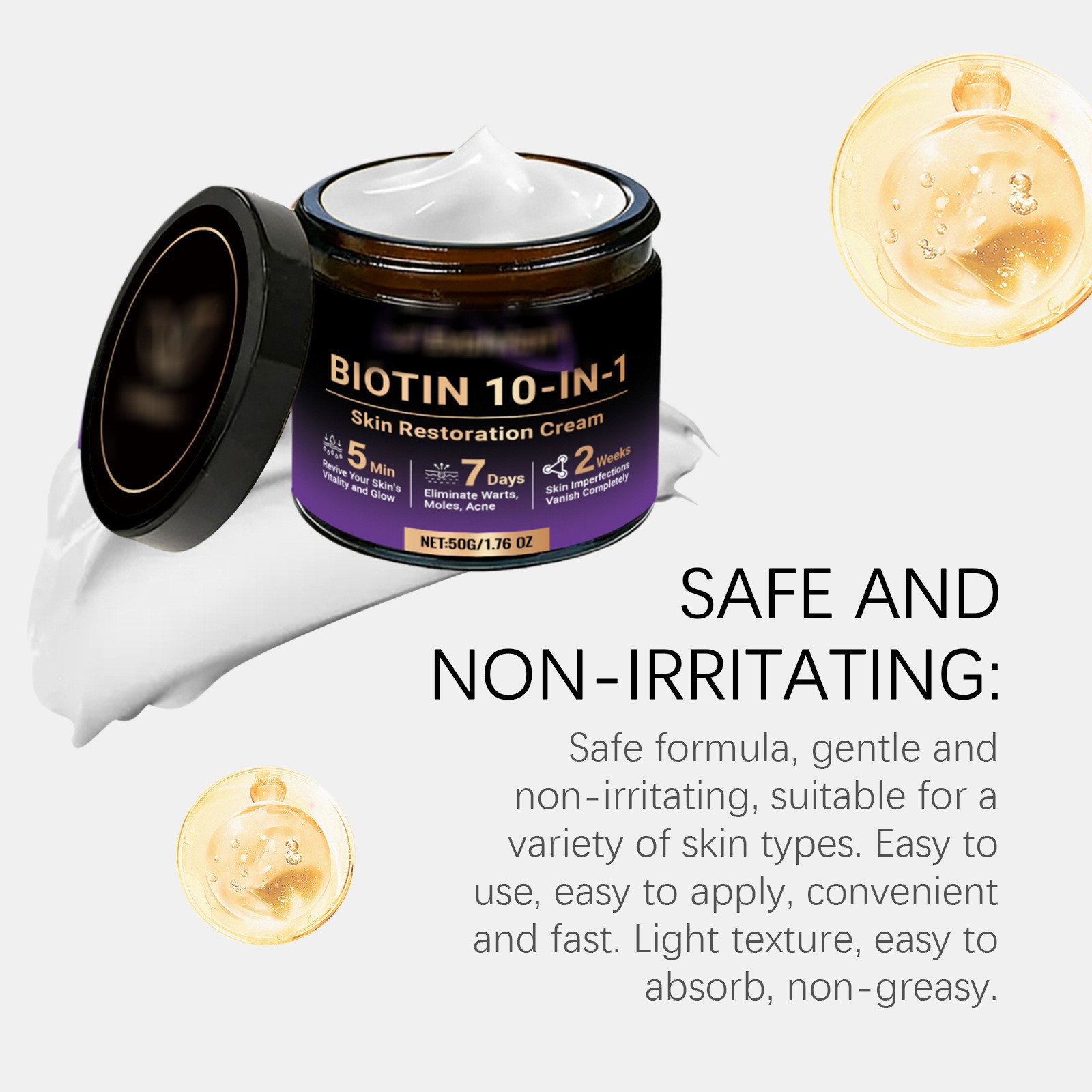 1-3PCS 10-in-1 Biotin Skin Restoration Cream, 2026 New Skin Treatment Cream ~US