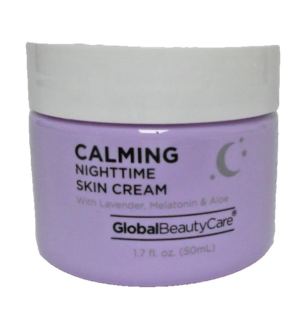 Lot 2 -Global Beauty Care Calming Nighttime SKIN CREAM Lavender Aloe 1.7 oz each