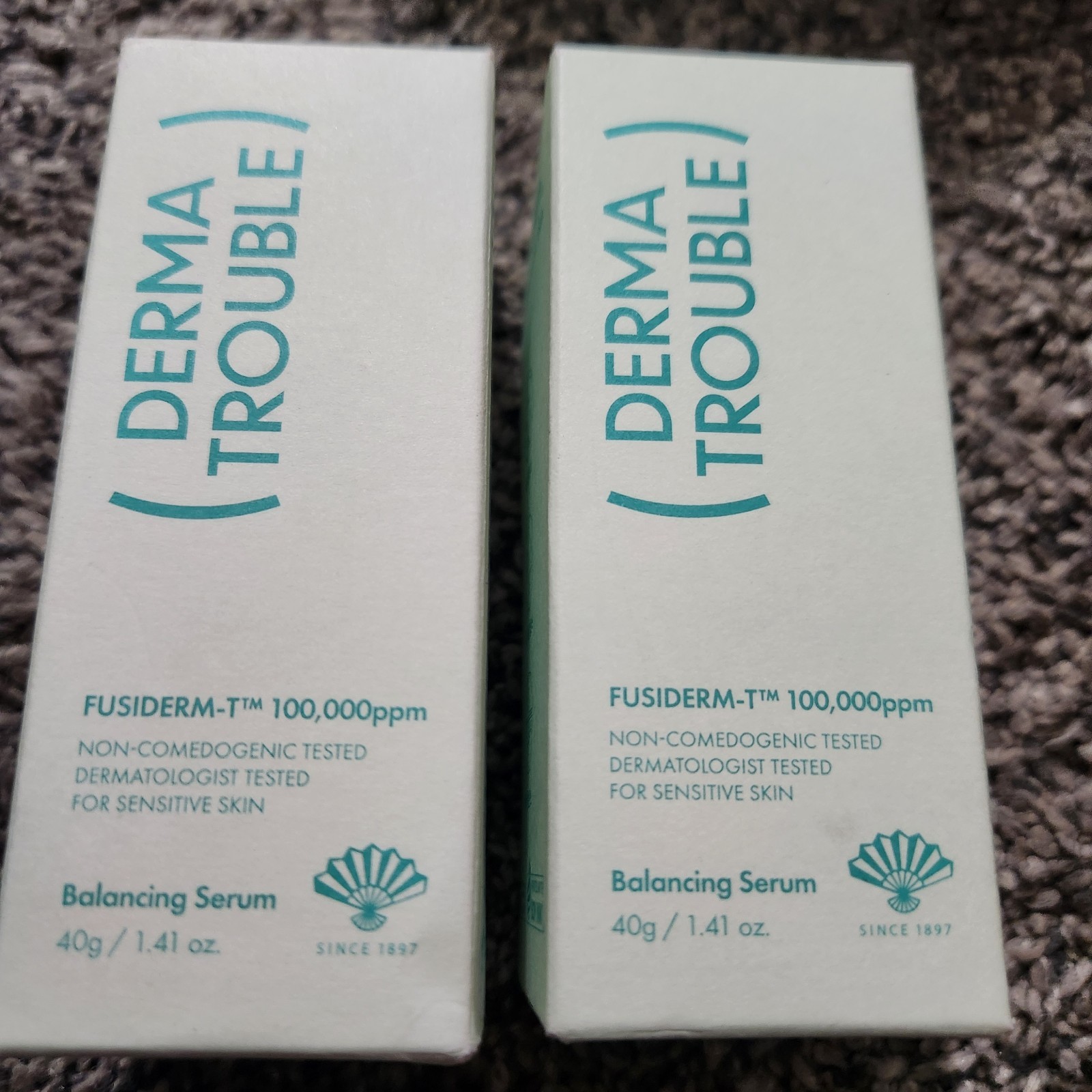 Lot Of 2 Derma Trouble Balancing Serum Fusiderm-T 100,000ppm 1.41 oz Exp. 3/2027