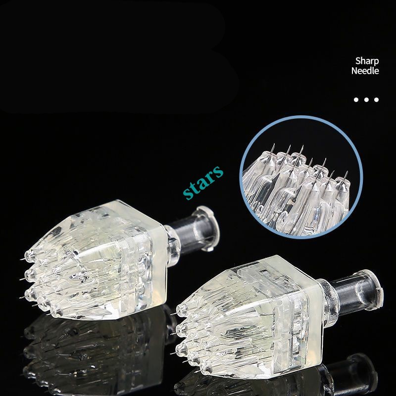 Crystal Multi Needle 9Pins Microneedle 34G-1.2/1.5mm For Beauty Facial Skin Care