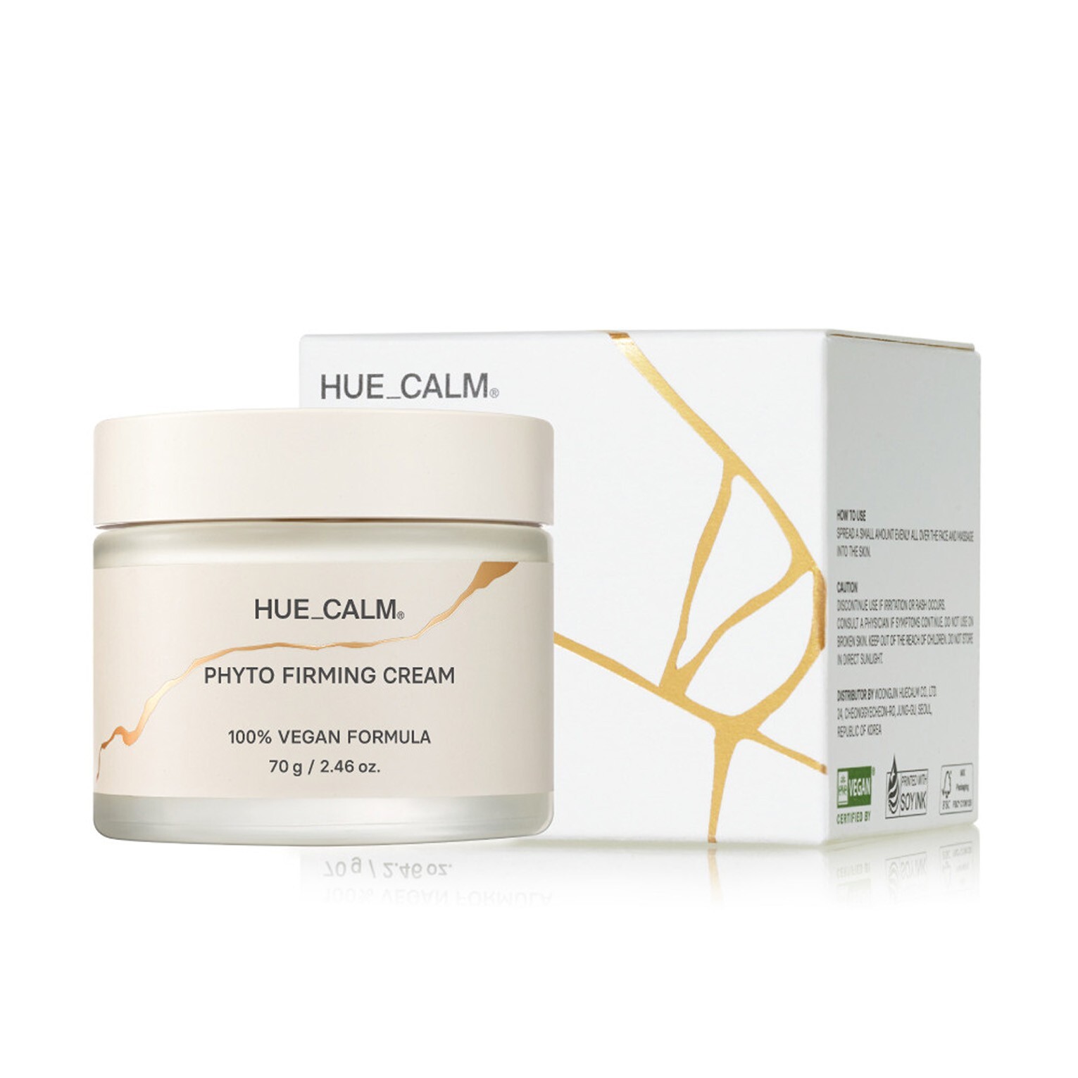 HUECALM Phyto Firming Cream 2.46oz / 70g Vegan K-Beauty