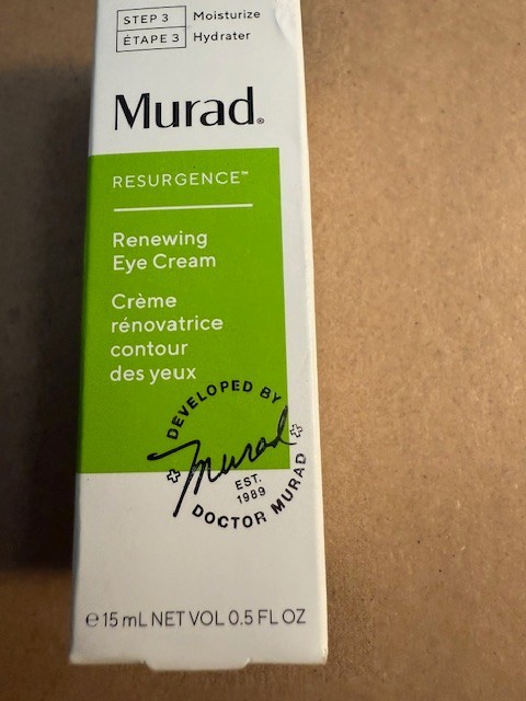 Murad Resurgence RENEWING EYE CREAM Full Size 0.5 Fl oz NIB Free Shipping