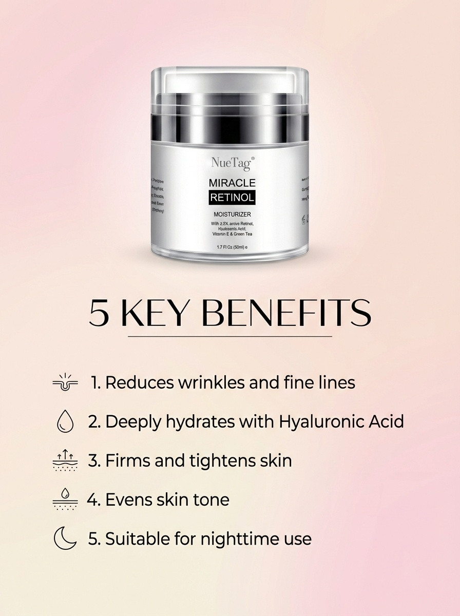 Wrinkle Remover Instant Anti-Aging Retinol Face Cream Skin Tightening Firming US