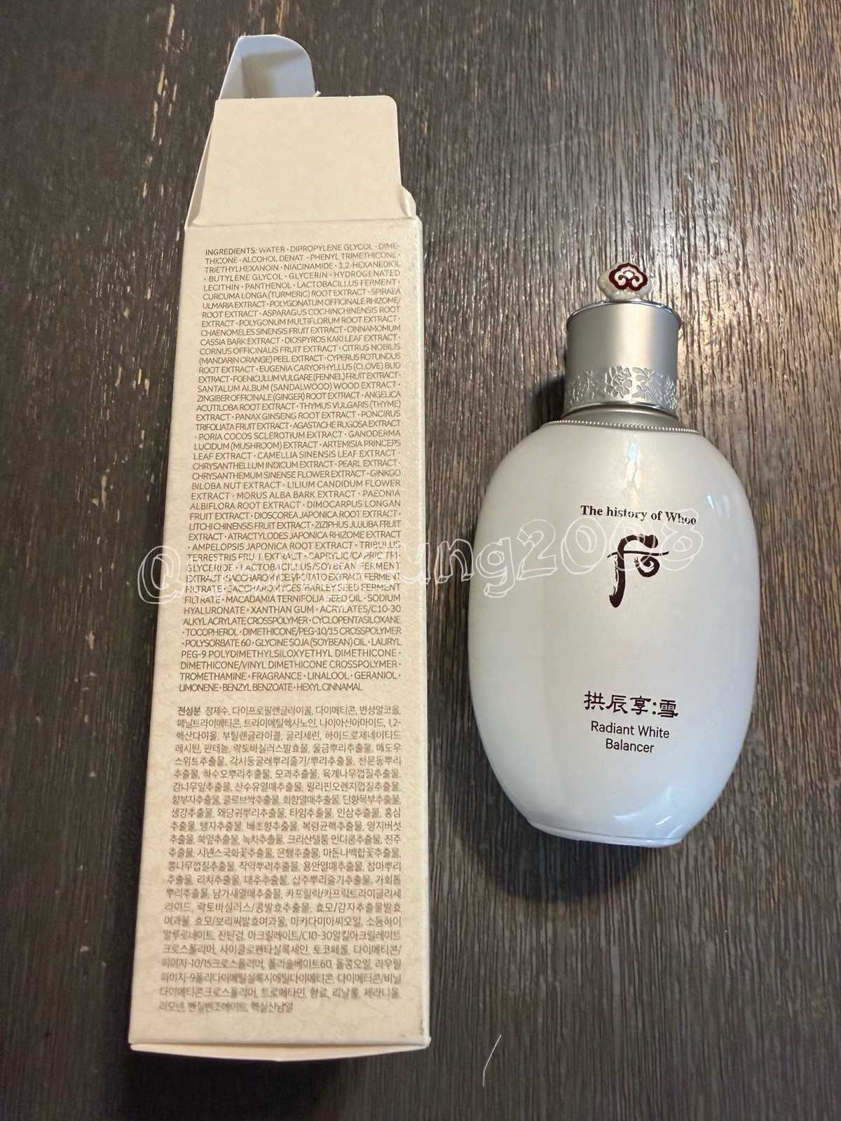 The history of Whoo Gongjinhyang Seol Radiant White Balancer 150ml K-Beauty