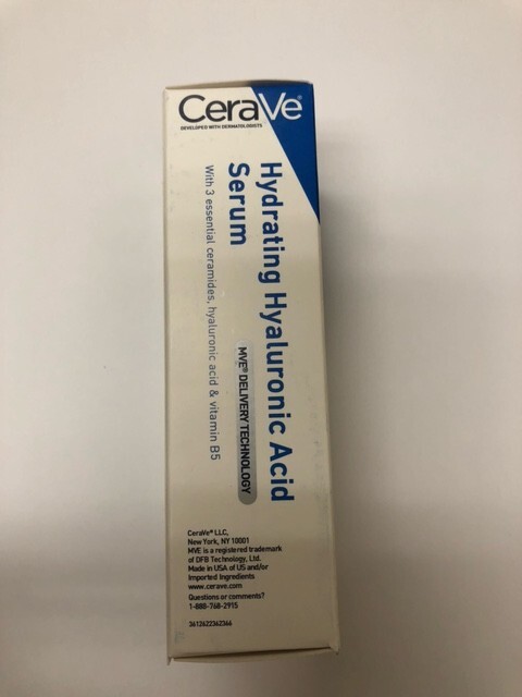 Cerave Hyaluronic Acid Serum for Face with Vitamin B5 and Ceramides 1oz
