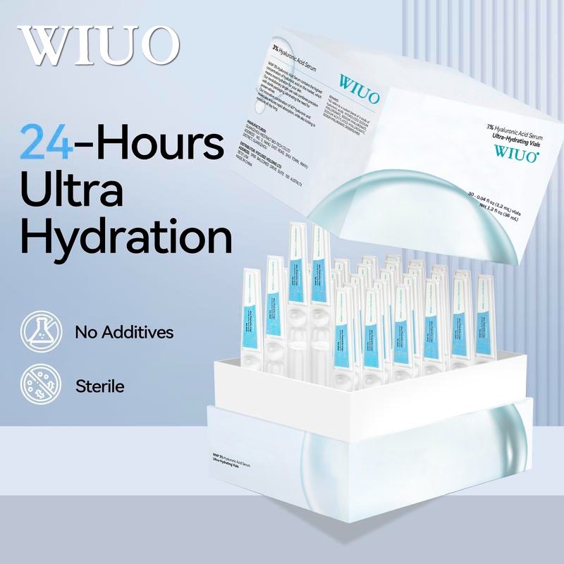 60PCS 3% Hyaluronic Acid Serum – Anti-Aging & Hydrating for Dry & Sensitive Skin