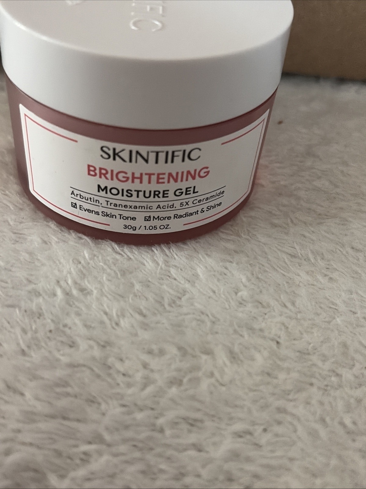 SKINTIFIC Brightening Moisture Gel 30g Lightweight Hydrating Cream Exp 2029