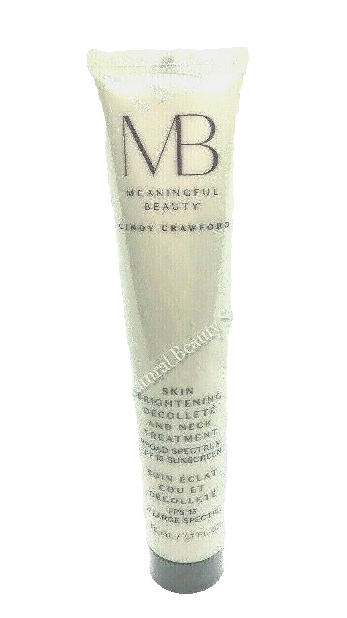 Meaningful Beauty Skin Brightening Neck Decollete Cream Cindy Crawford 1.7 oz