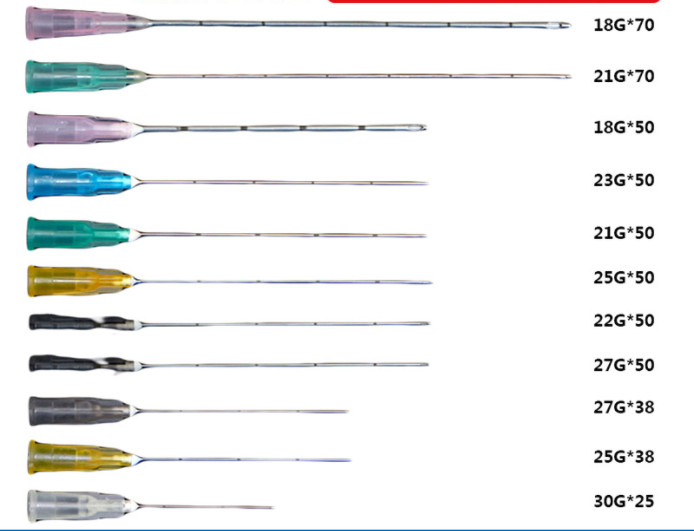 10-20pcs Disposable Sterile Cannula with Puncture Blunt Tip Acid Fillers Tips
