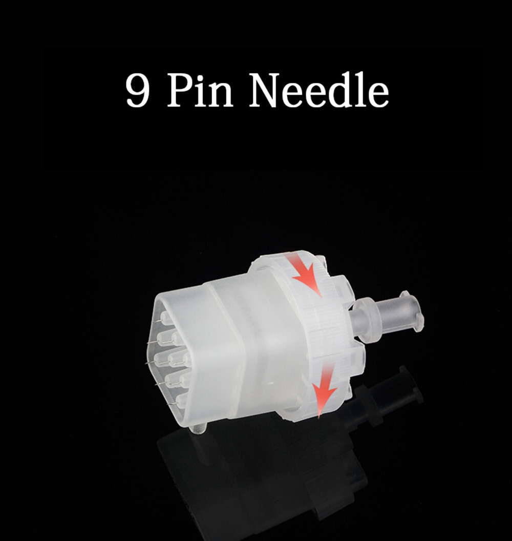 5Pcs Replace Round/Square 5/9Pin Tips for Facial Skin Anti-aging Beauty Machine