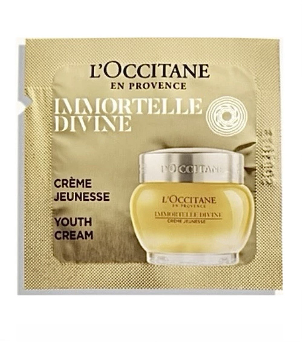 L’Occitane Immortelle Divine Cream 50pk Sample Travel Size (1.69oz Total) NEW