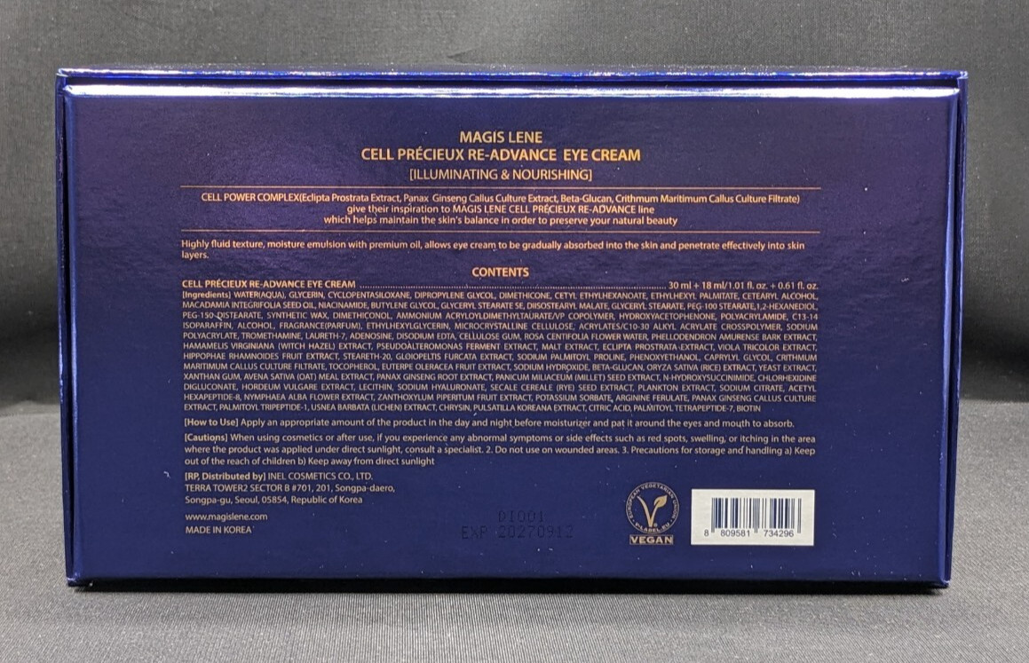 Magis Lene – Cell Precieux – Re-Advance – Eye Cream Set – 30ml & 18ml – NOB