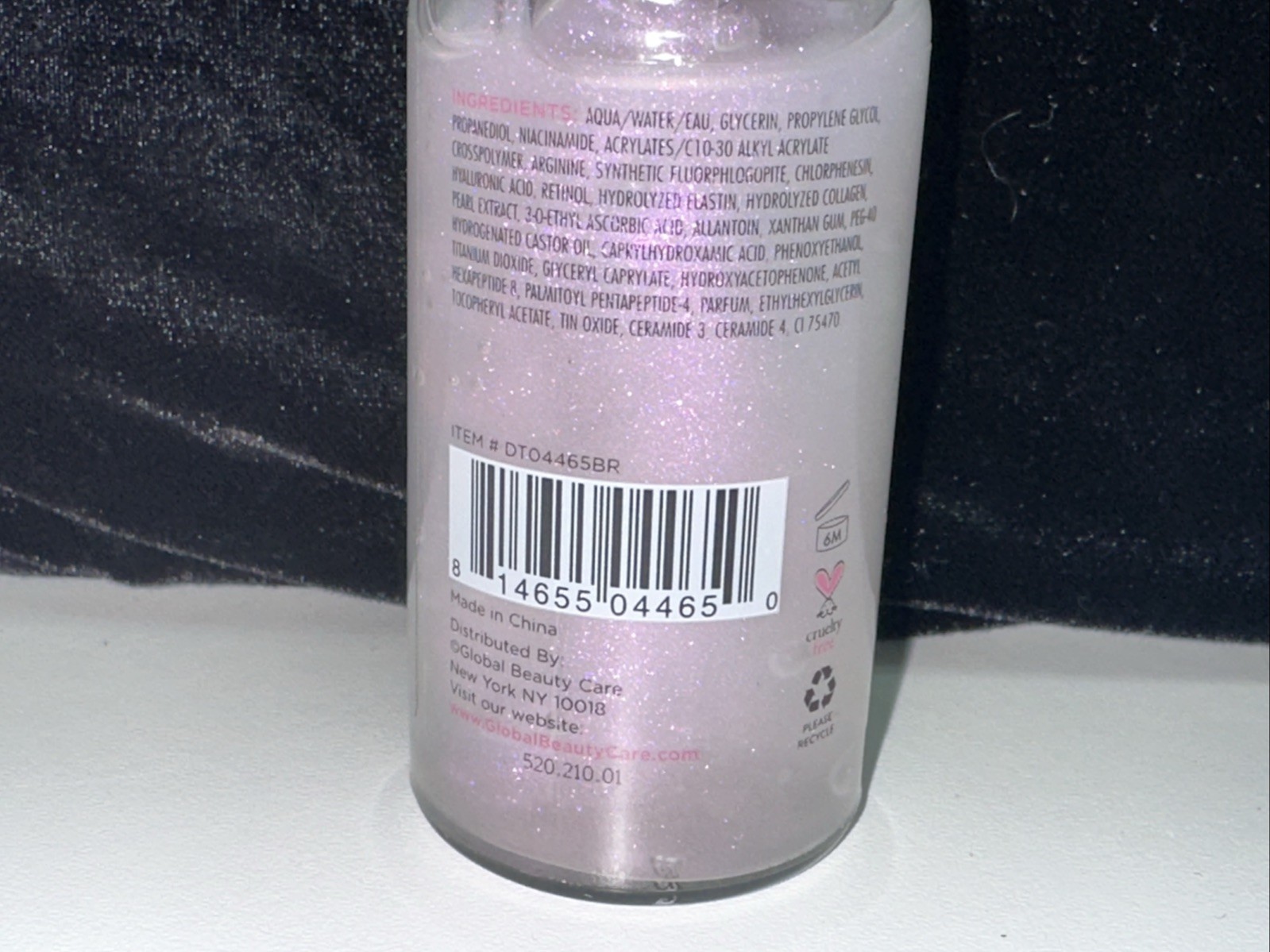 LOT OF 6–Global Beauty Care Bottles POWER SERUM-1.7oz each–FREE SHIPPING