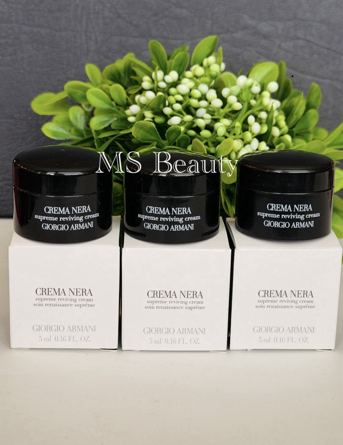 GIORGIO ARMANI Crema Nera Supreme Reviving Cream Mini 5ml (3pcs – Value $140)