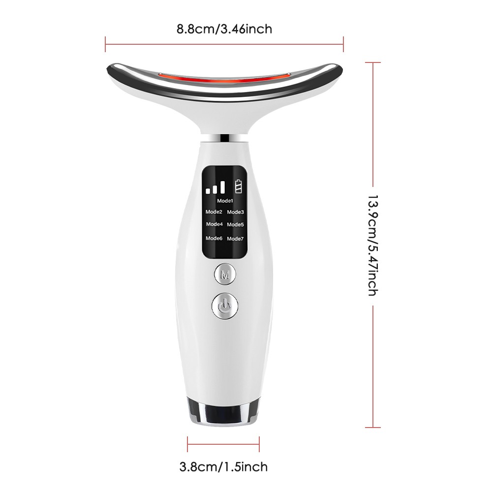 Neck Face Beauty Device, Skin Care Face Massage,3 in 1 Facial Massager 7 Modes