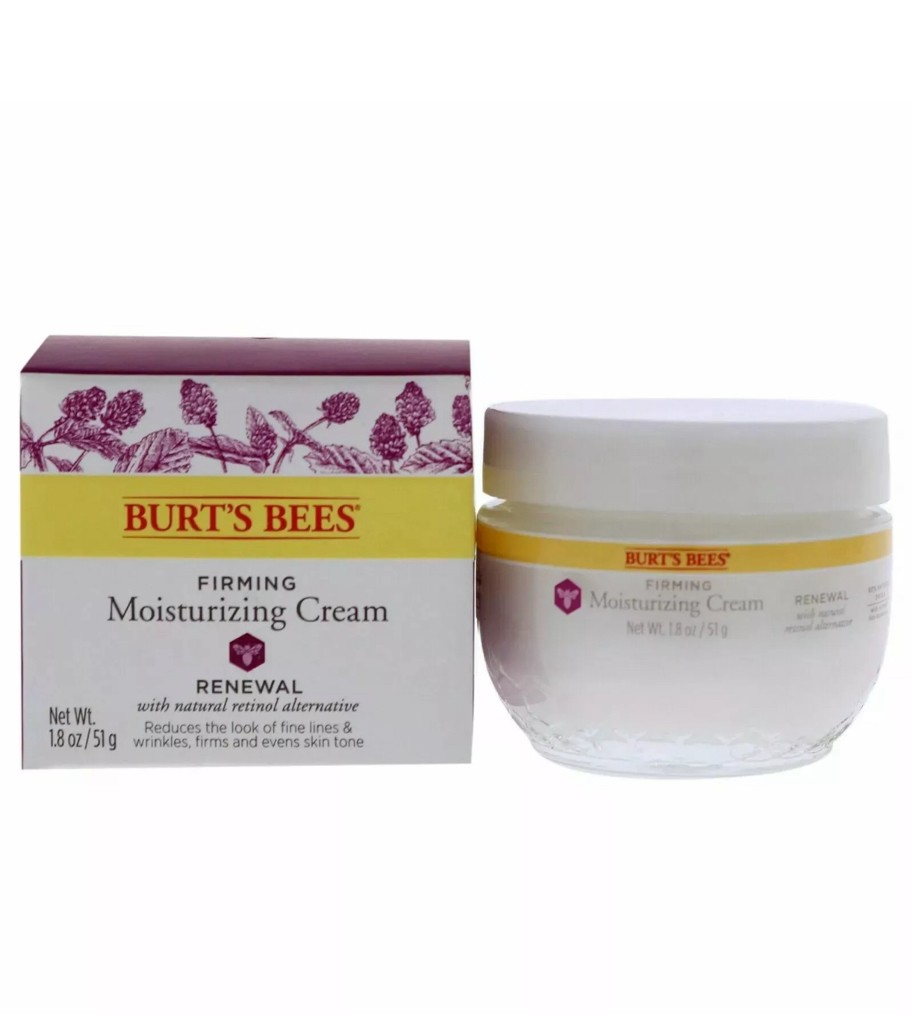 Burt’s Bees Renewal Firming Moisturizing Cream Bakuchiol Natural Retinol 1.8 oz