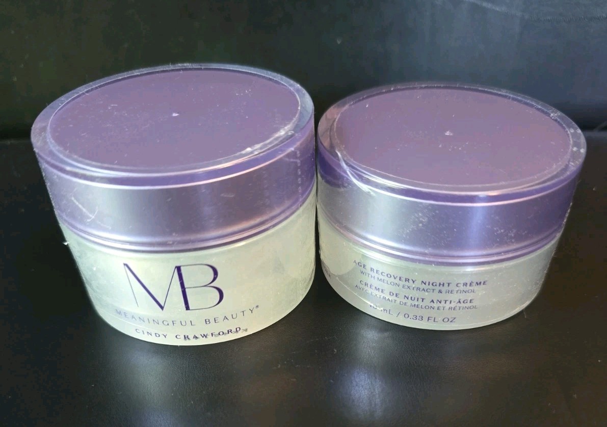 Meaningful Beauty Age Recovery Night Creme Melon Extract & Retinol 1 oz + .33 Oz