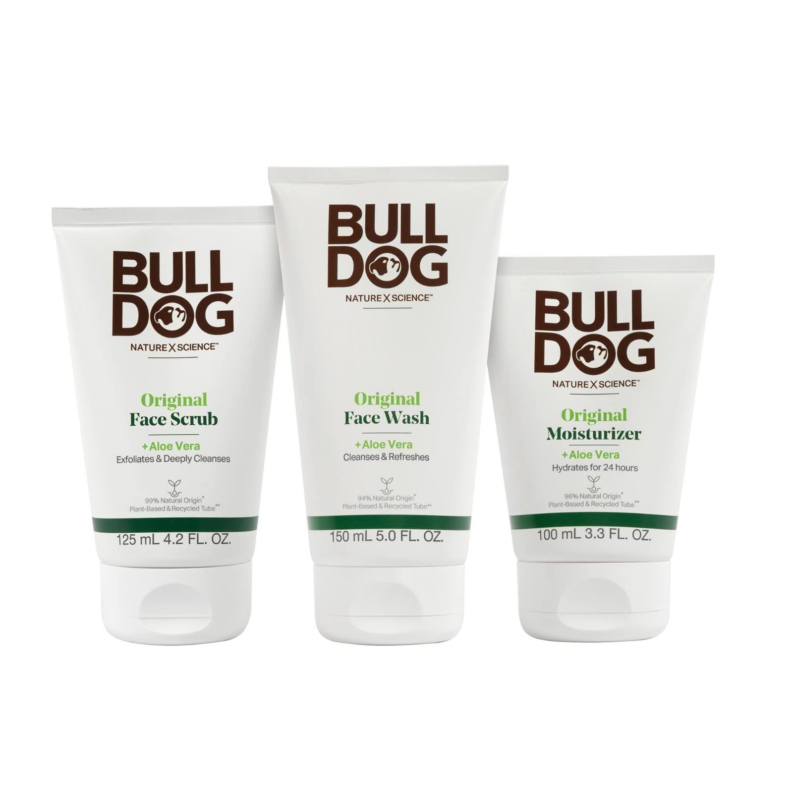 Men’s Skincare Full Face Kit – Moisturizer, Face Wash & Scrub for Grooming