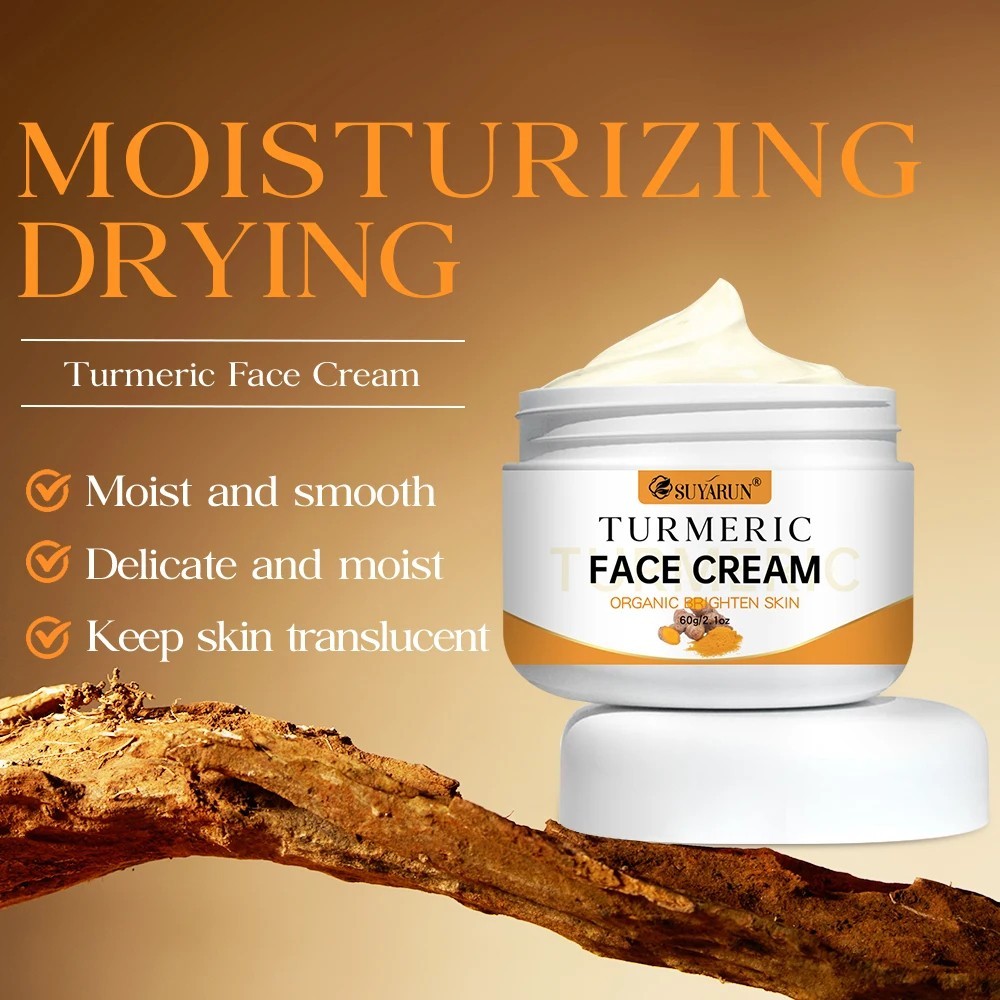 Turmeric Face Cream – Anti-Aging & Brightening, Oil-Free Moisturizer 100g
