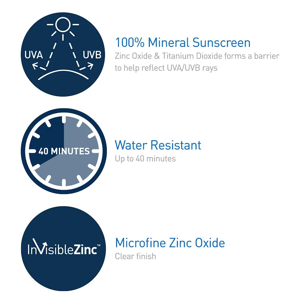 CeraVe Mineral Sunscreen Stick SPF 50, Broad Spectrum SPF + Hyaluronic Acid + Ce