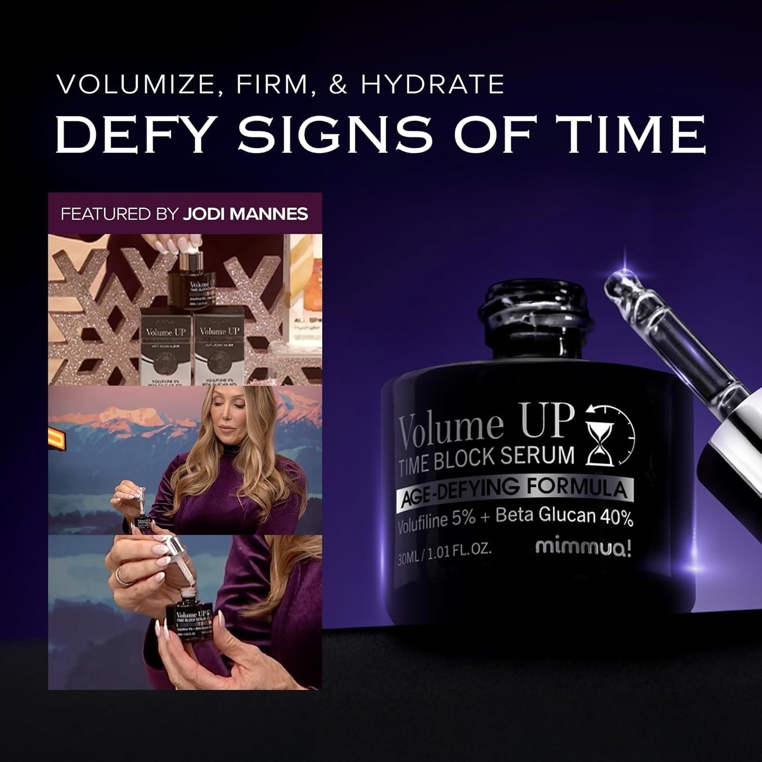 Volume UP Time Block Serum – Anti-Aging Wrinkle Filler, Volufiline + Beta Glucan