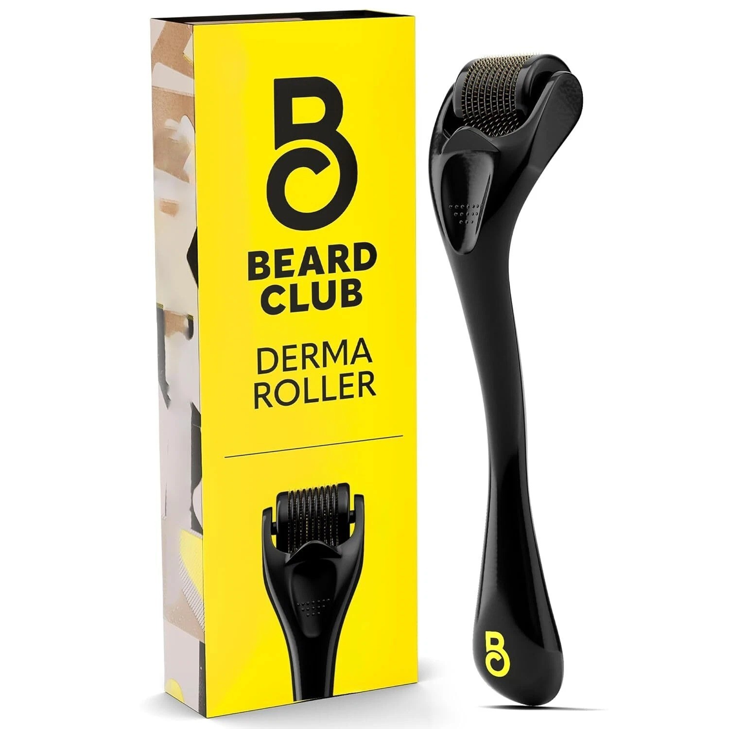 The Beard Club Derma Roller for Face, Body and Scalp – Microneedling Roller for