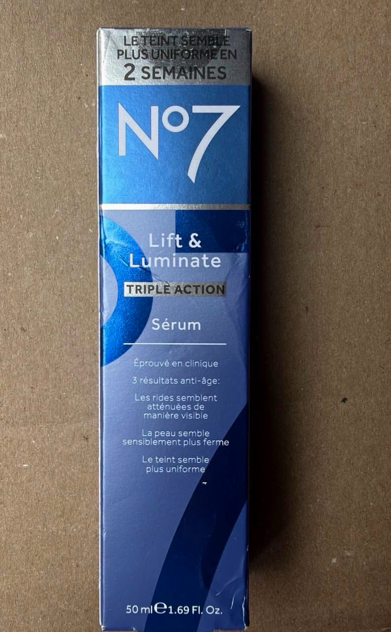 No7 Lift & Luminate Triple Action Serum Skin Firming Tone Wrinkles 1.69 fl oz