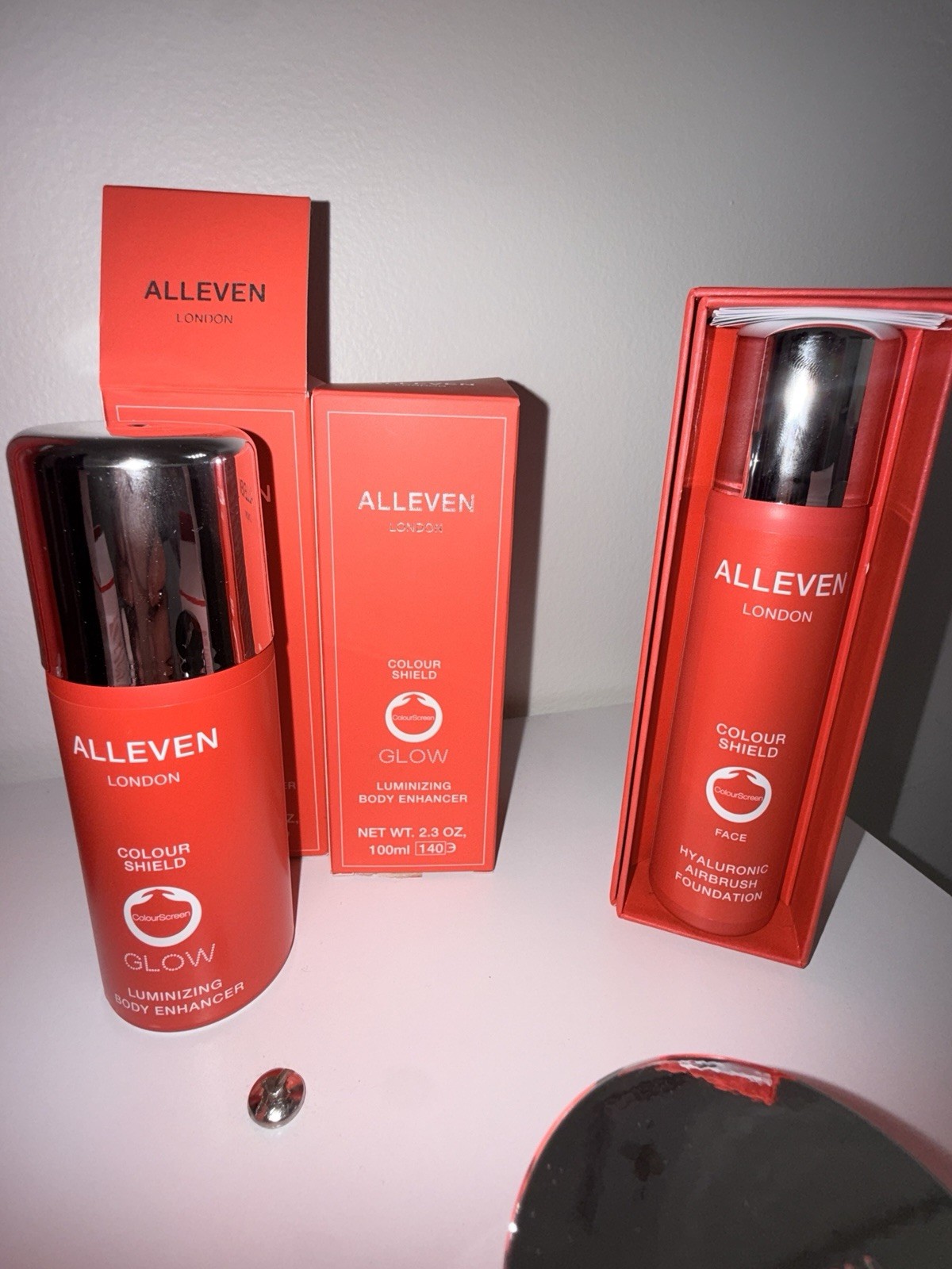 LOT 6 ALLEVEN LONDON Body Tint, Enhancer, Oil, Sublime Face Cream NEW FULL SIZE
