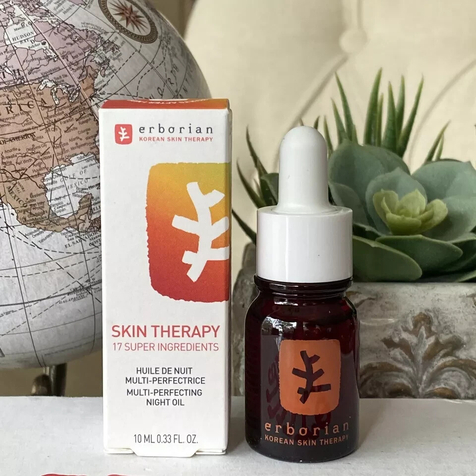 2x Erborian SKIN THERAPY Multi-Perfecting Night Oil 10mL / 0.33 fl oz Each