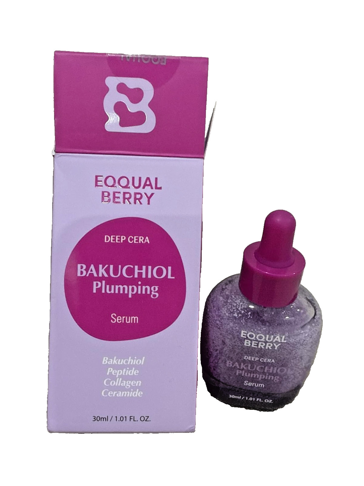 Eqqualberry (2-Pack) Bakuchiol Plumping Serum Hydrating Pore & Wrinkle Minimizer