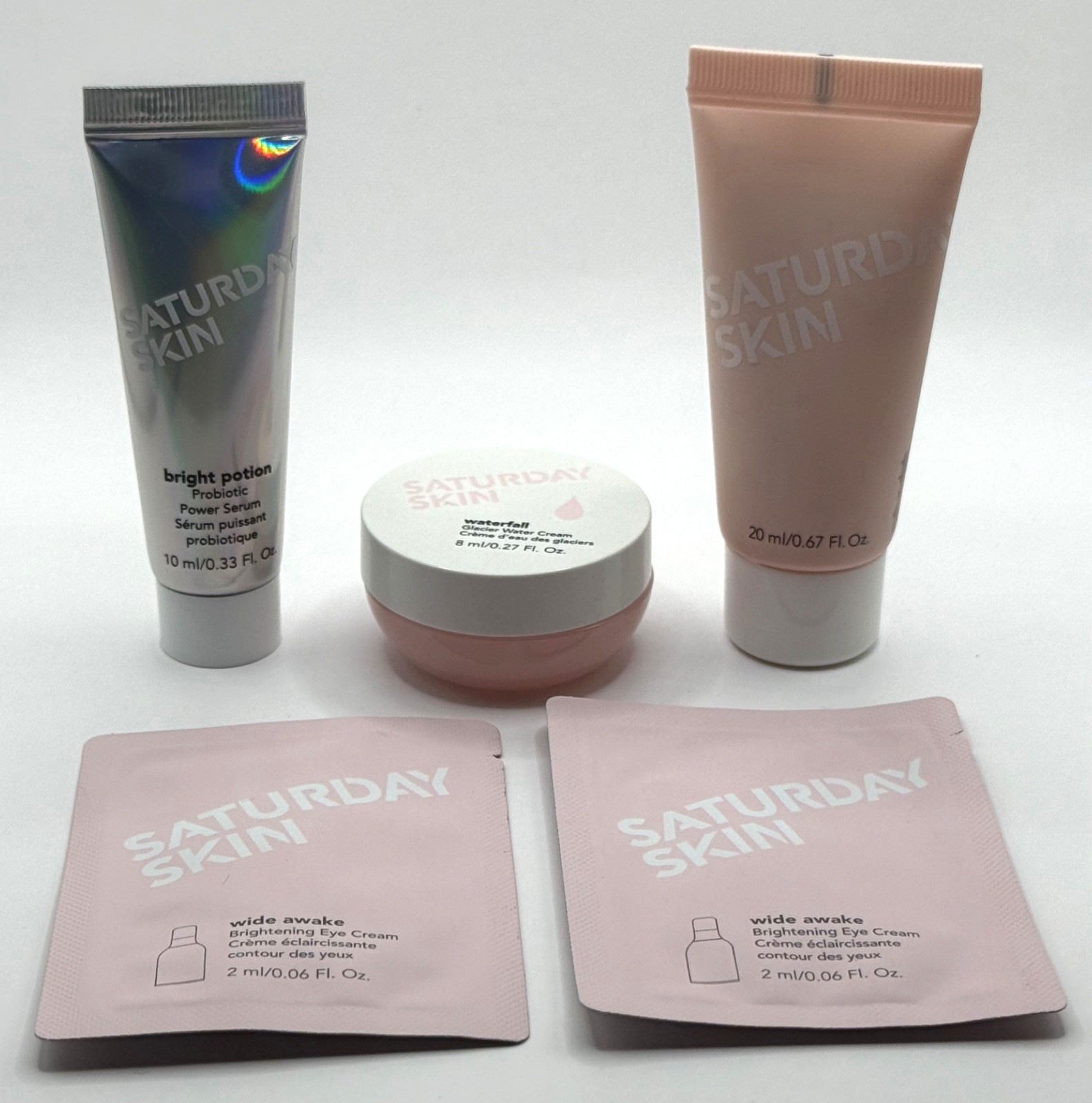 Saturday Skin rub-a-dub Refining Peel Gel Serum Waterfall Eye Cream Lot of 5