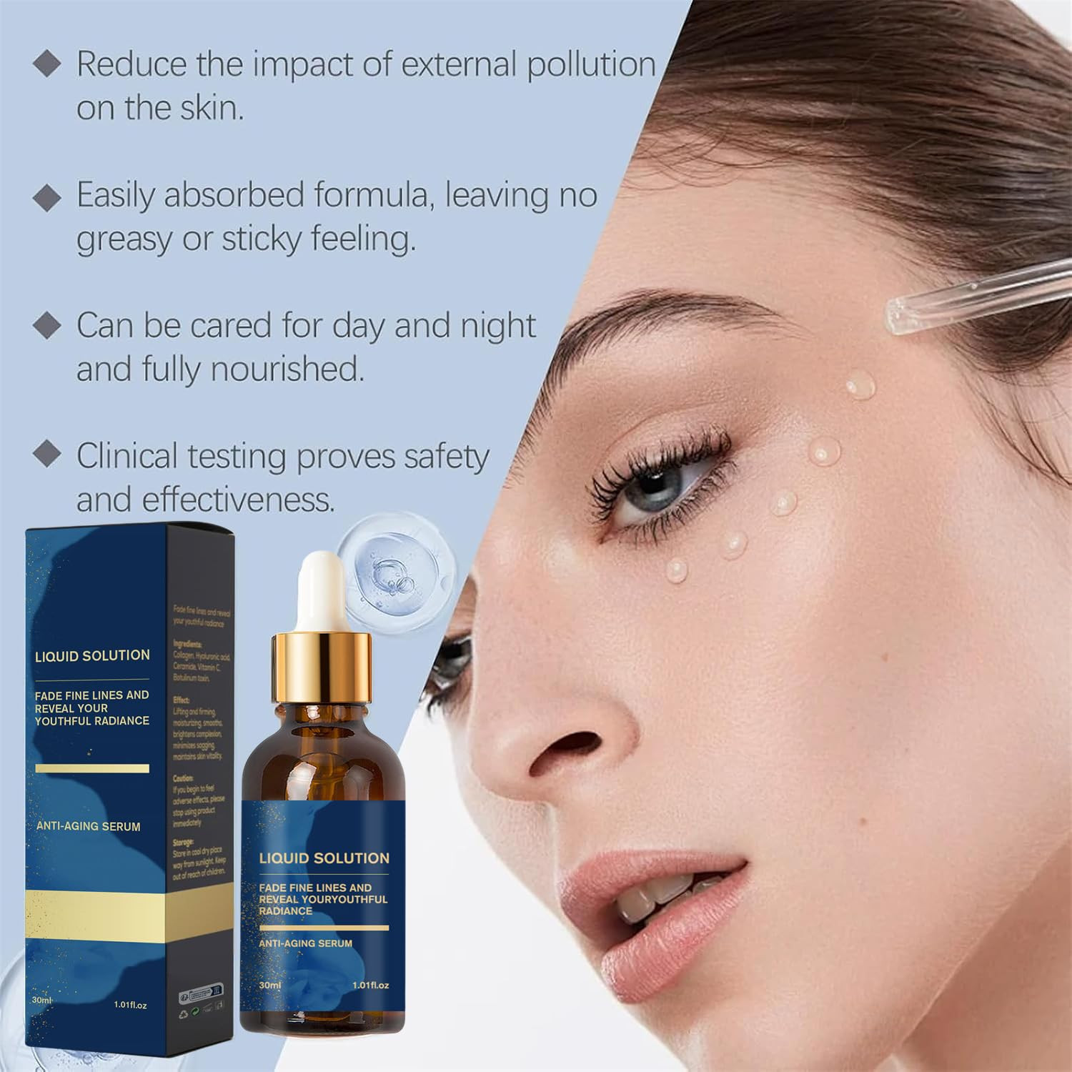 Olavita Serum Facial Serum, Liquid Solution anti Aging Serum, Vitamin C Gel, ant