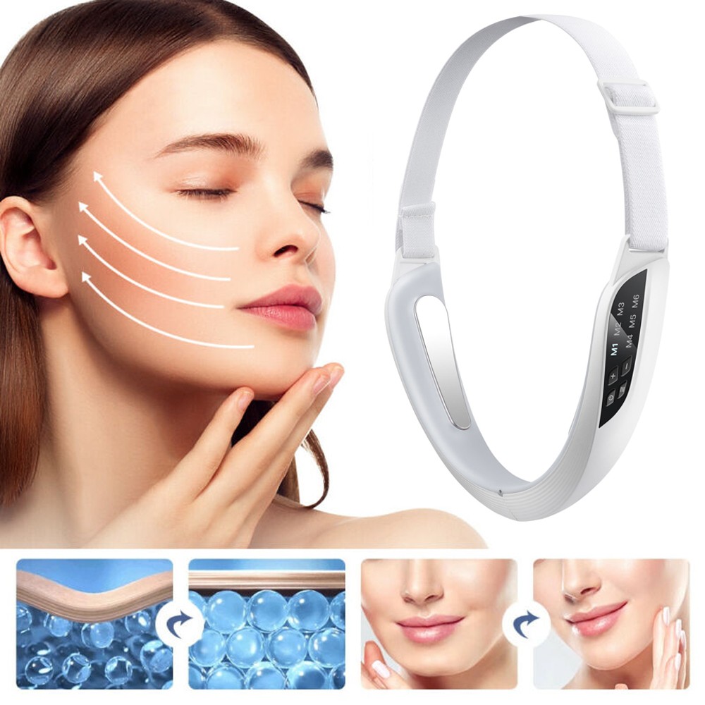 Facial Lifting Massager LED Photon Therapy Face Slimming Chin V-Line Belt Device