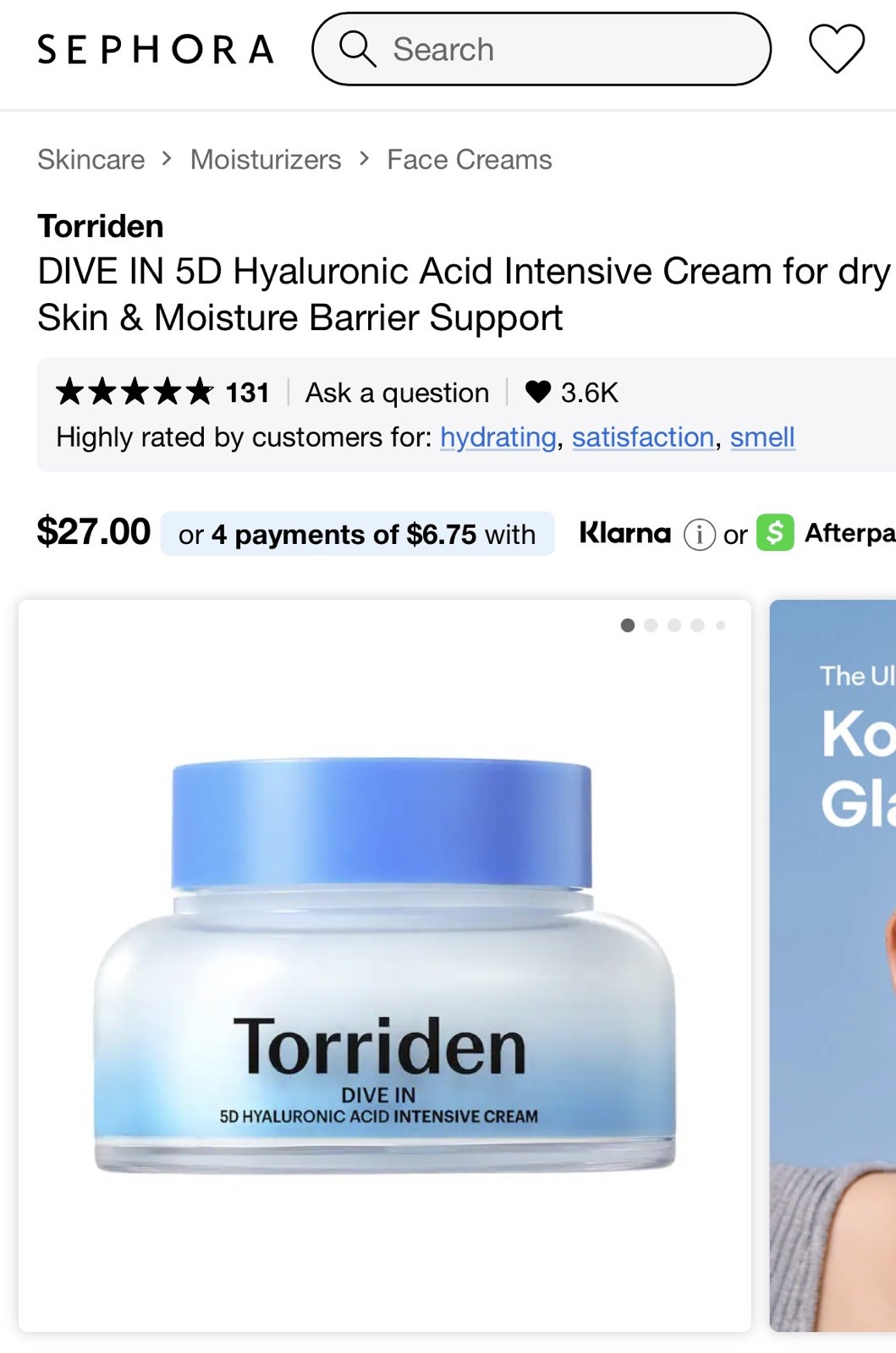 Torriden DIVE IN 5D Hyaluronic Acid Intensive Cream + DIVE IN 5D Intensive Serum