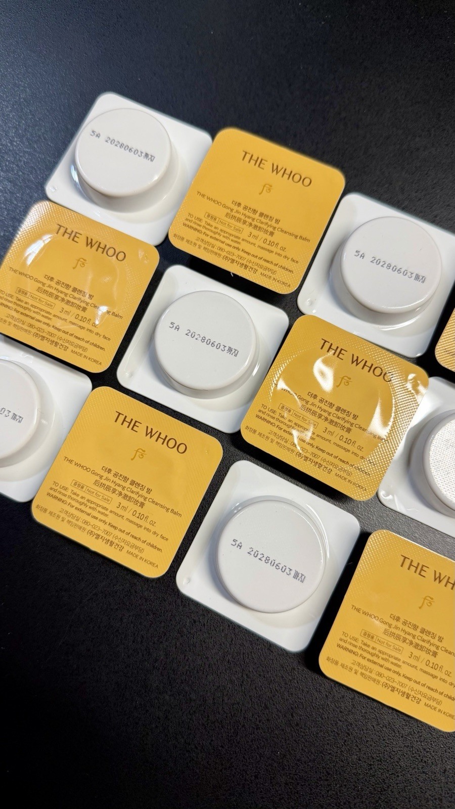 THE HISTORY OF WHOO GONG JIN HYANG CLARIFYING CLEANSING BALM 3ml x 50pcs, Exp 28
