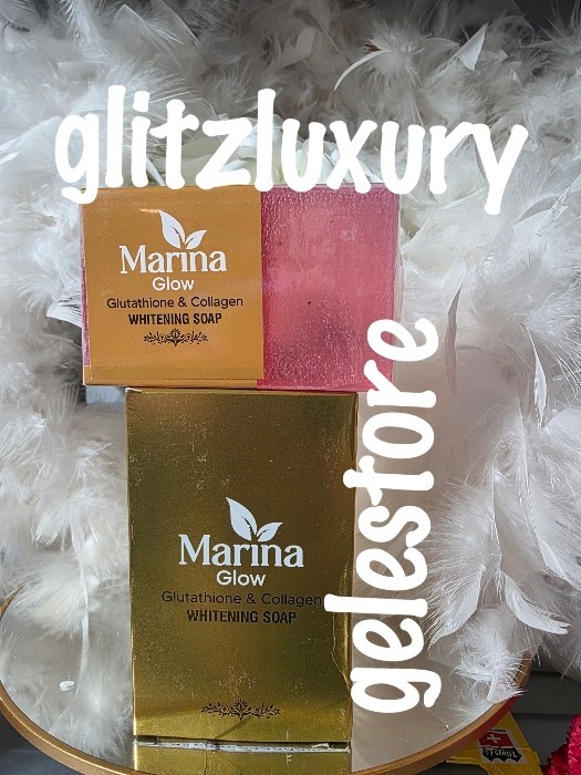 3pcs. Marina Glow super lightening beauty Milk, Soap & body GLOWING oil