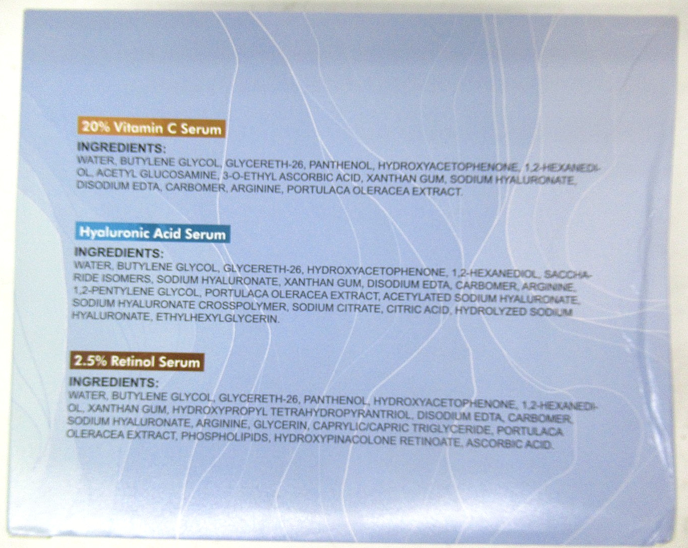 Ruahouine 3-Pack Facial Serum Combo Pack, 1.05fl oz each