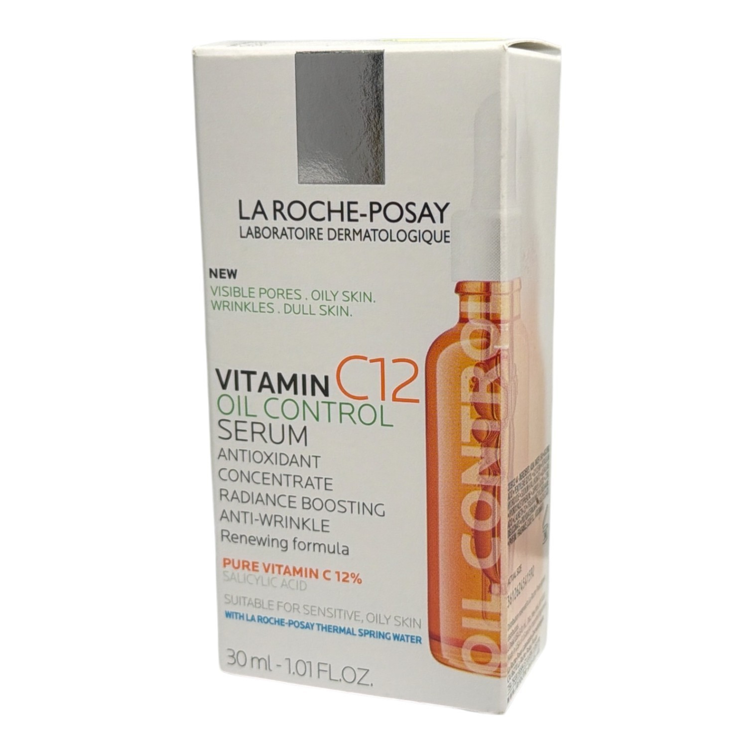 *La Roche Posay Vitamin C12 Oil Control Serum 30ml/1.01fl.oz. New
