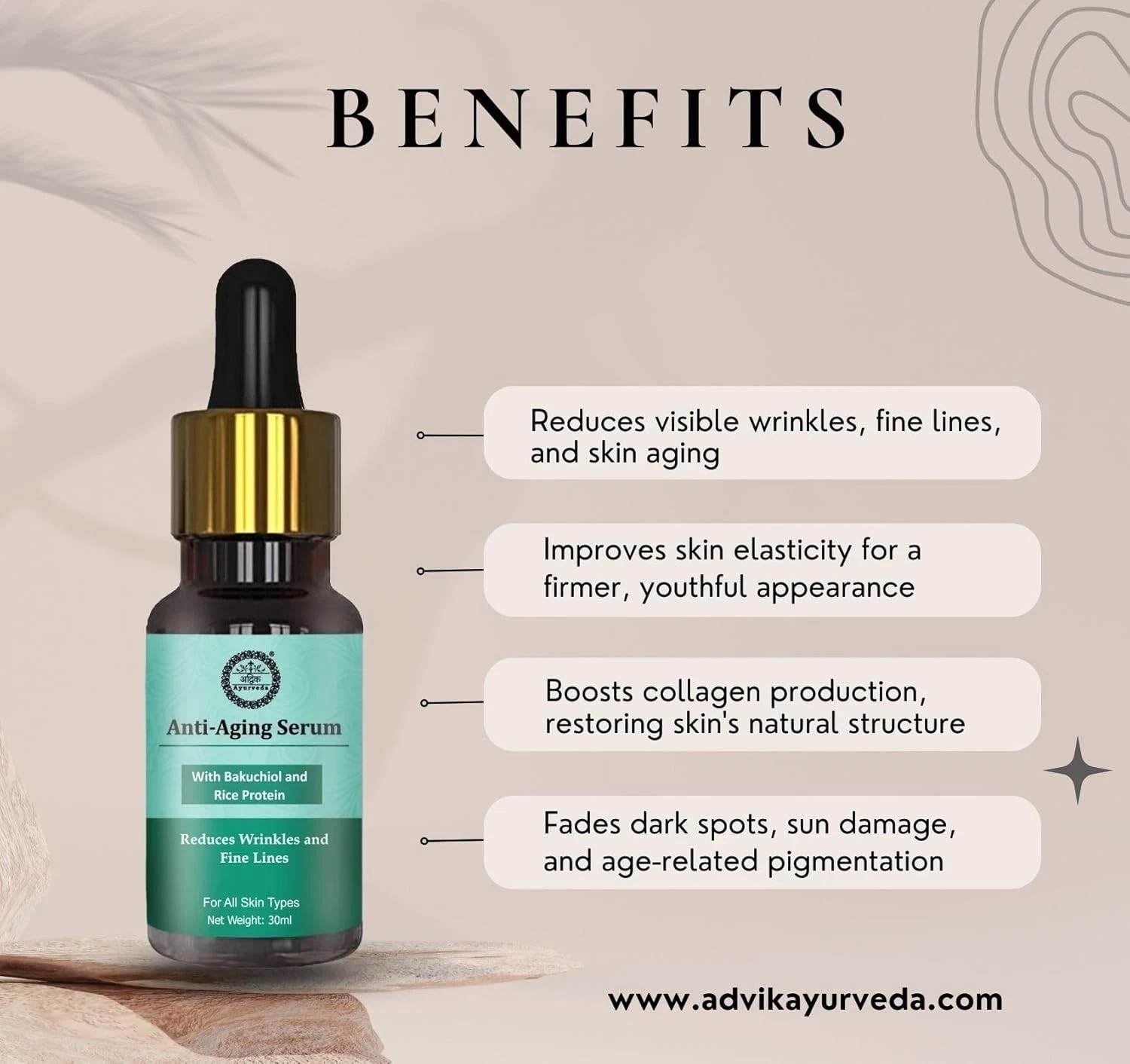 Advik Ayurveda Anti Aging Serum 30ml