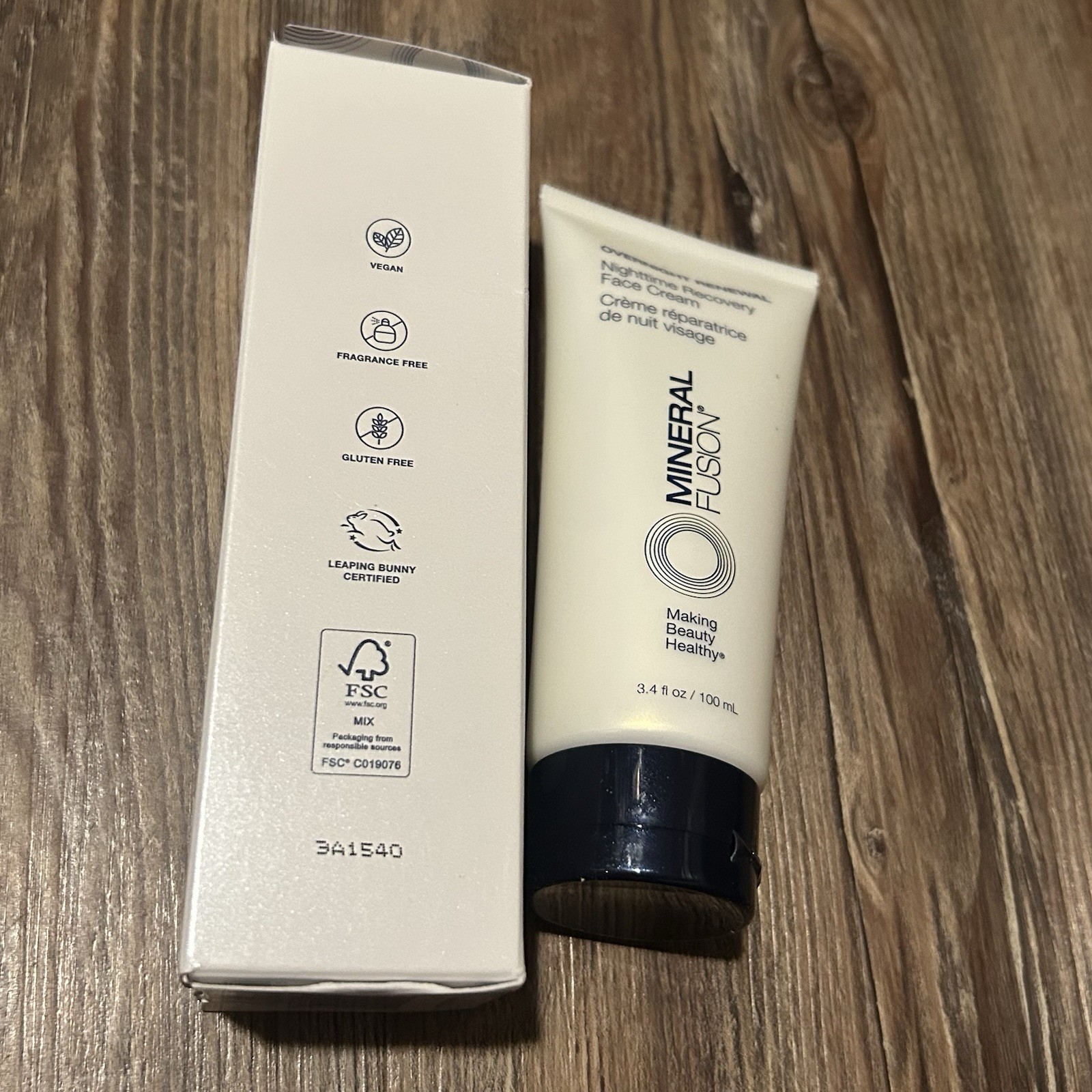 Mineral Fusion Overnight Renewal Nighttime Recovery Face Cream, 3.4 oz