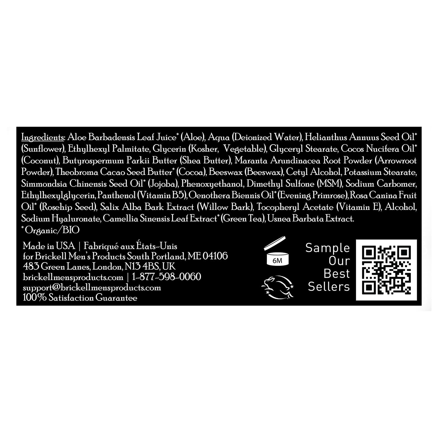Brickell Men’s Revitalizing Anti-Aging Cream For Men, Natural and Organic Ant…
