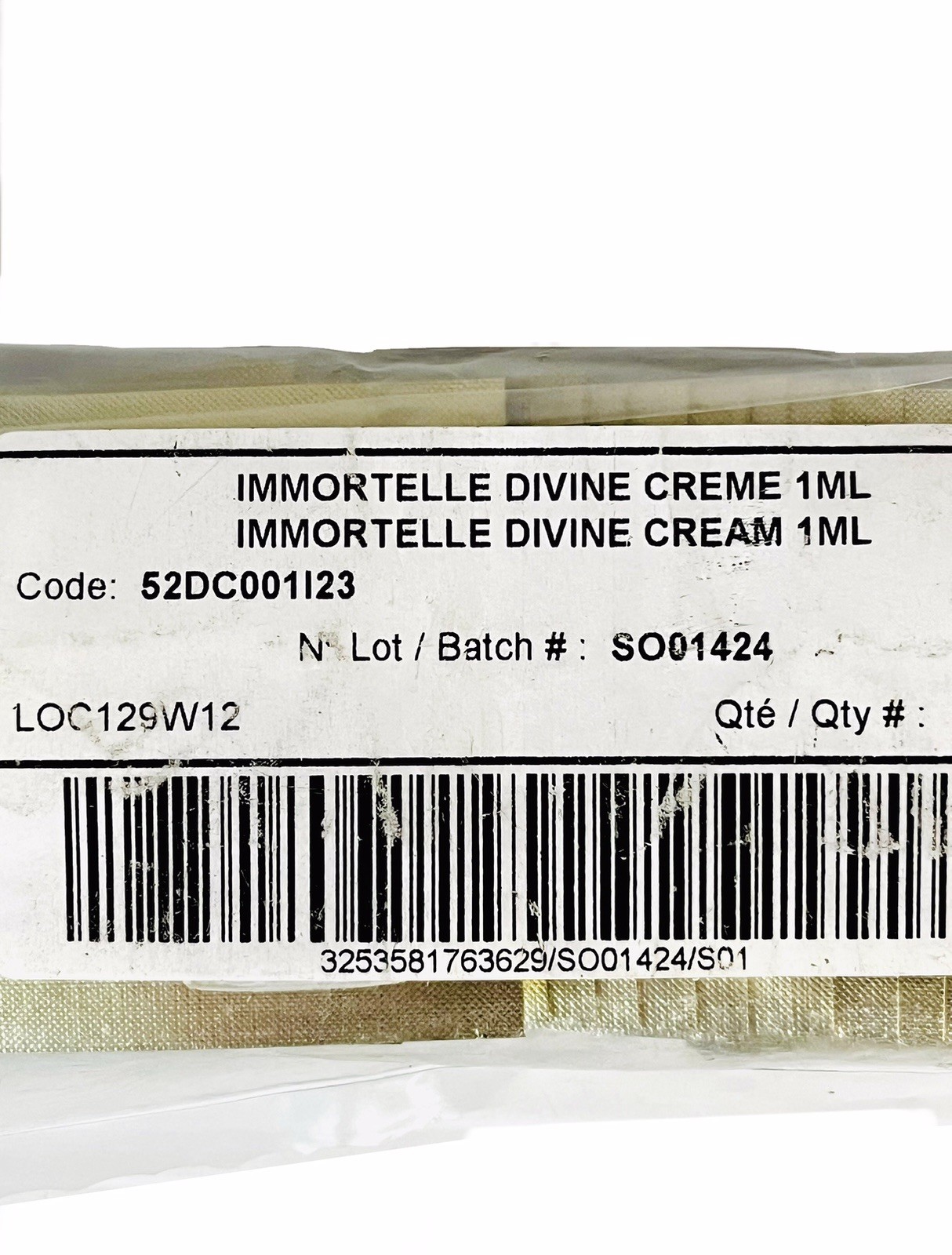 L’Occitane Immortelle Divine Cream 50pk Sample Travel Size (1.69oz Total) NEW