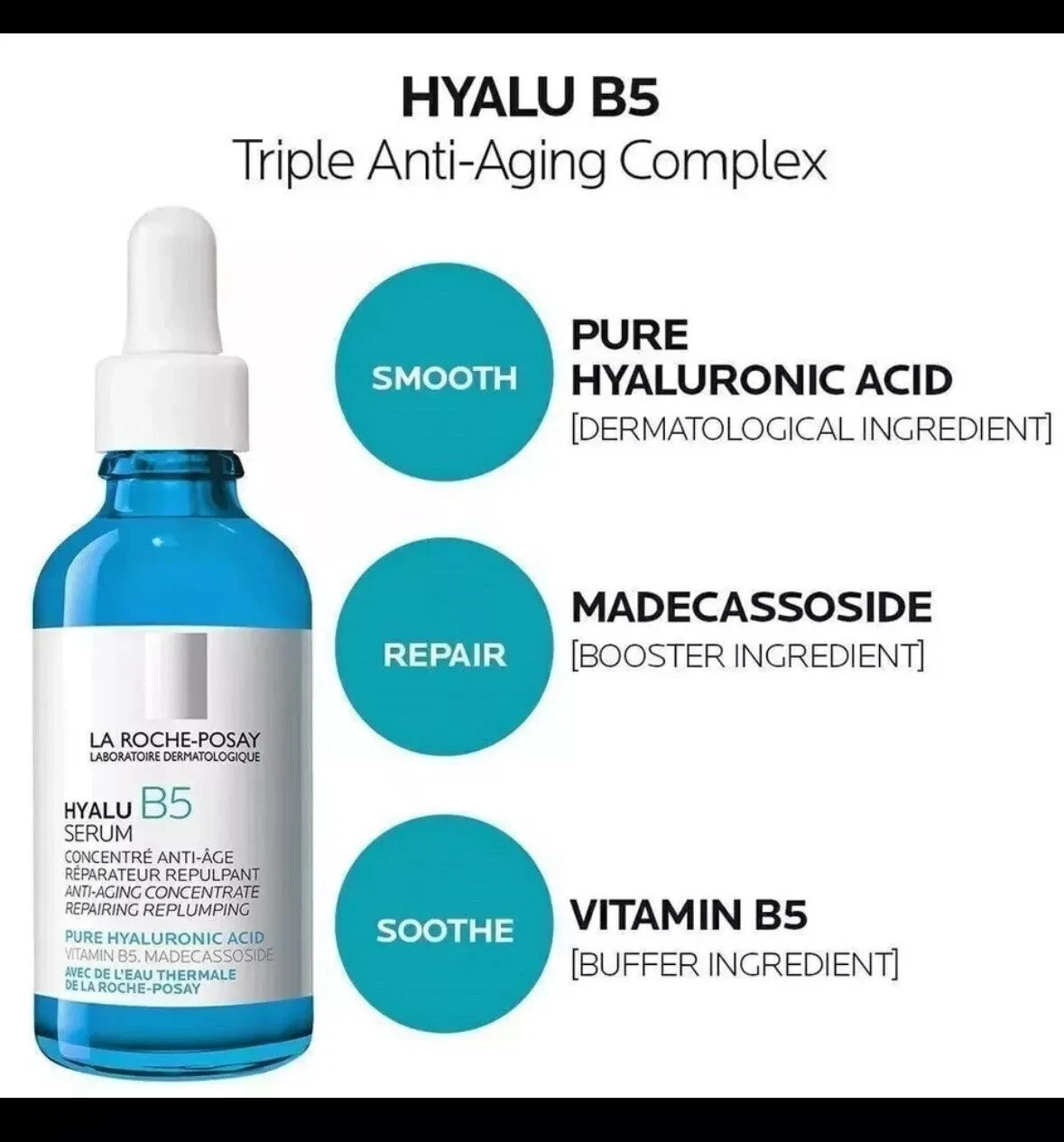 La Roche-Posay Hyalu B5 Hyaluronic Acid Serum 30ml Anti-Wrinkle EXP 12/2027