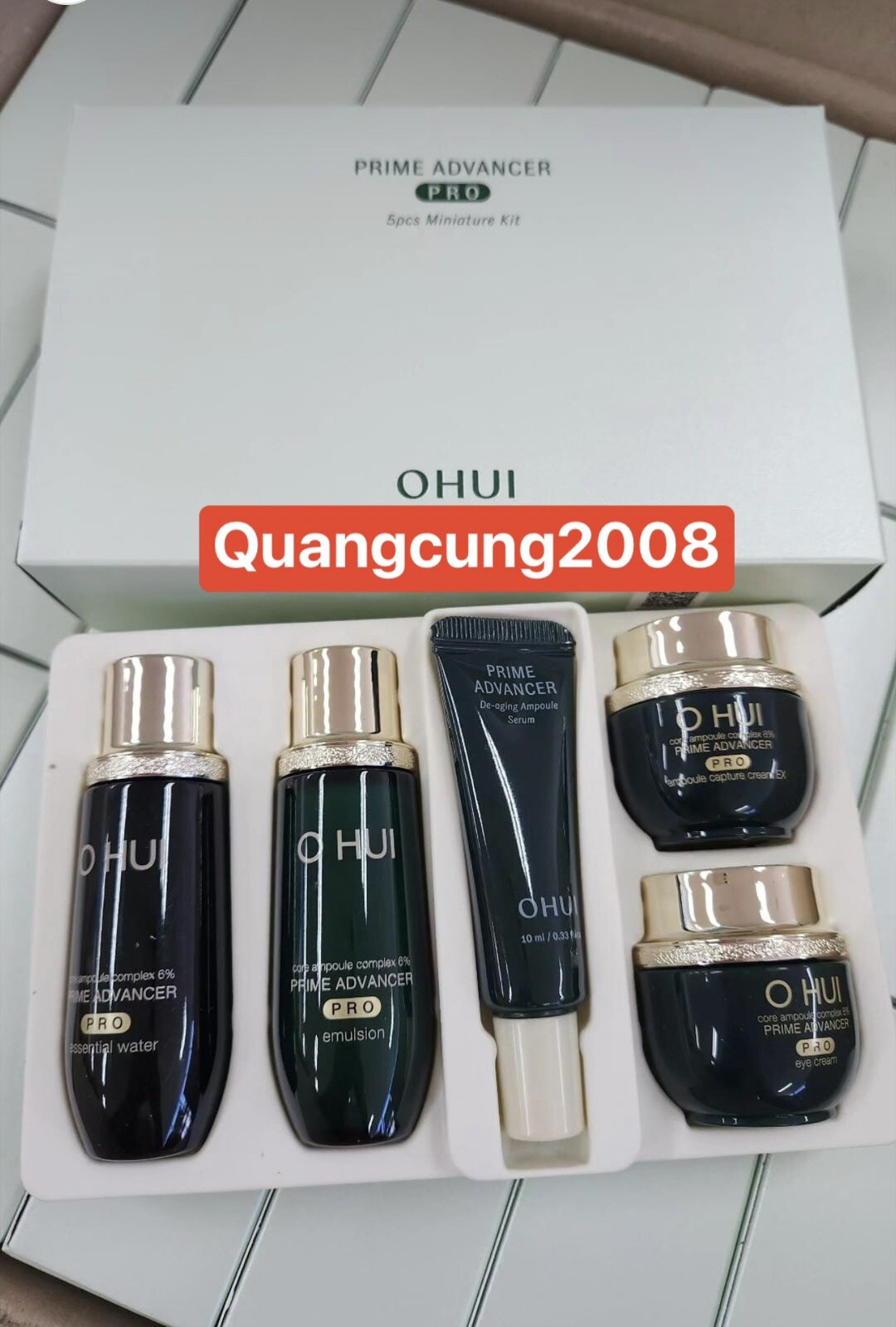 O HUI Prime Advancer Pro 5pcs Miniature Kit Anti Aging Lifting K-Beauty