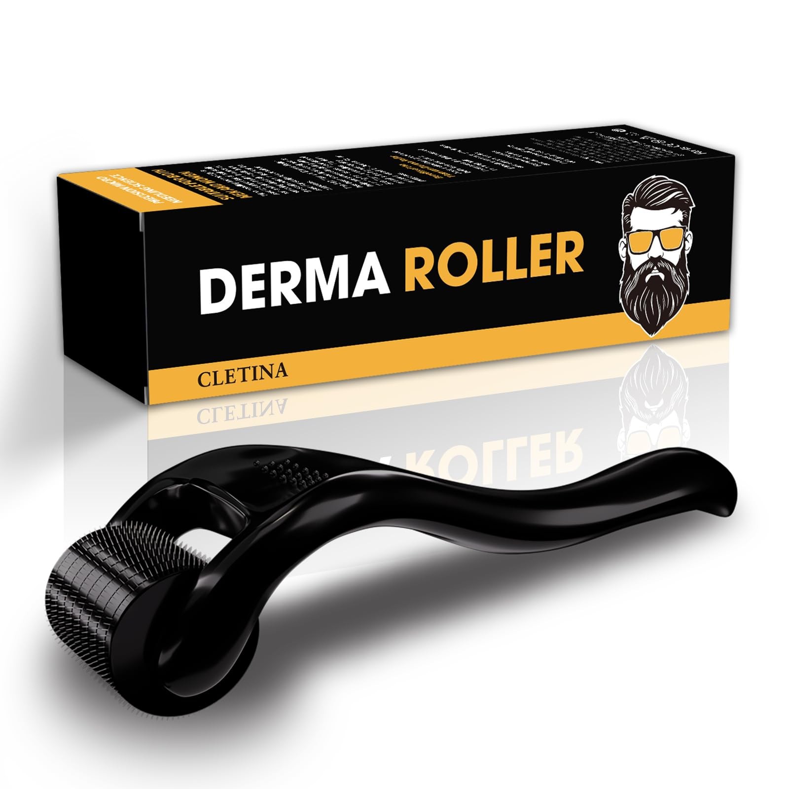 540 Titanium Derma Roller – Microneedle Micro Needle Roller for Men and Women