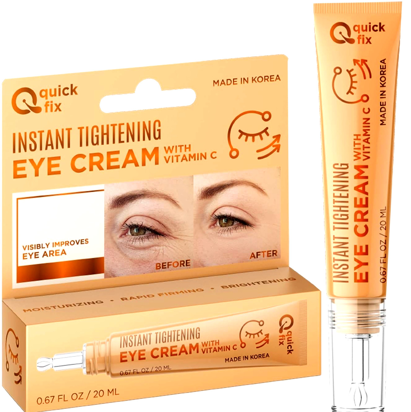 Quick Fix Vitamin C Instant Eye Tightener Under Eye Cream for Dark Circles 20 ml